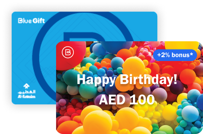 Blue Gift Card